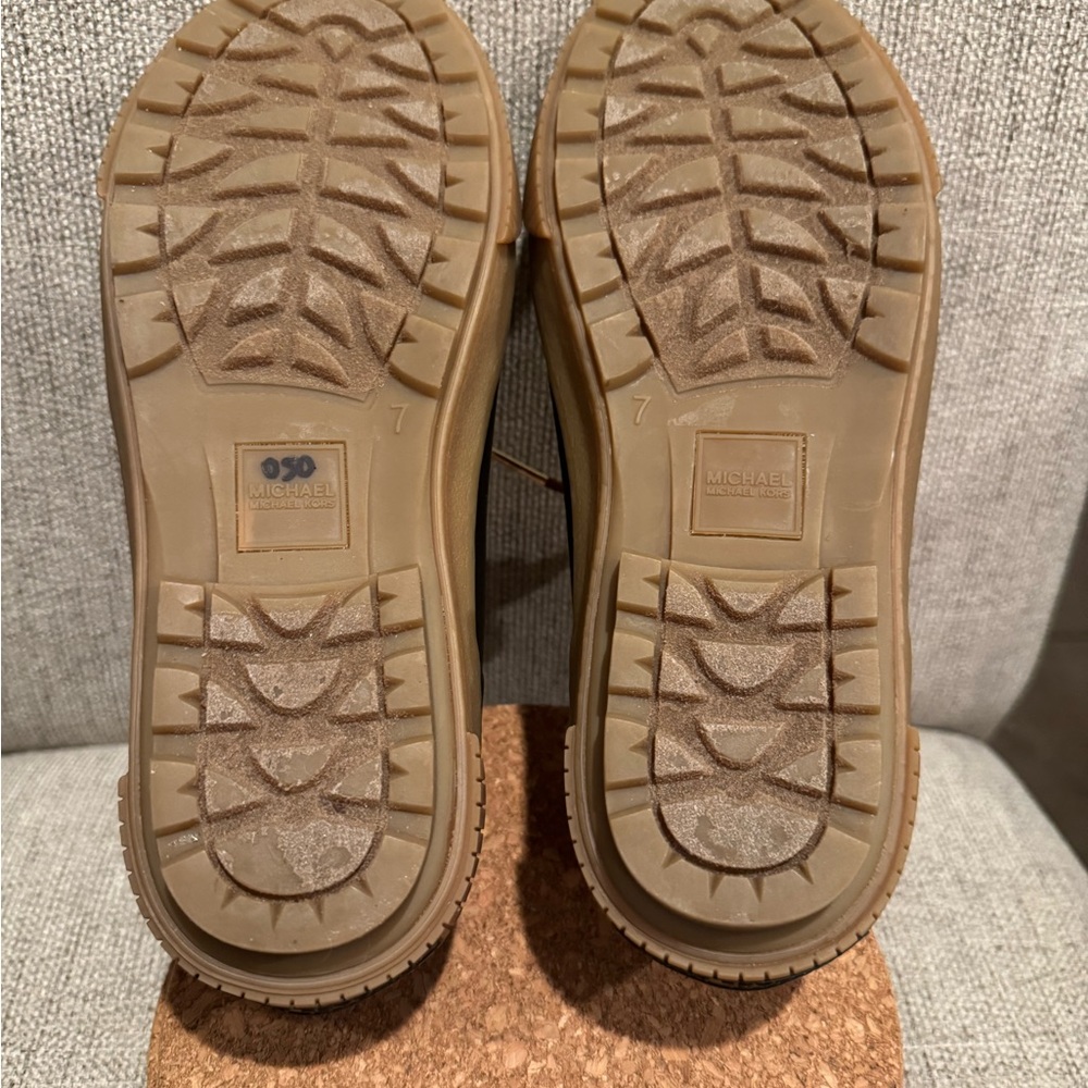 Michael Kors Gold and Black Women's Rain Shoes - Picture 3 of 3